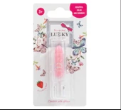 TOYZ DÜKKANIM Lukky Simli Ruj Pembe Çilek Aromalı Kız Erkek Çocuk Oyuncak Eğitici Oyuncaklar - 1