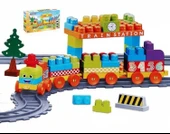 TOYZ DÜKKANIM Dolu 89 Parça Tren ve Yol Set Kız Erkek Çocuk Oyuncak Eğitici Oyuncaklar - 1