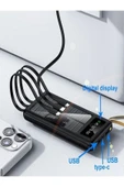 çelikwork inspiring technology 20000mah Güneş Enerjili 2usb Mikro Lightning Iphone Type-c Kablolu Powerbank Taşınabilir Batarya thumbnail 7