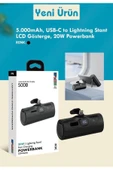 ÇELİKWORK Fp8 5000mah Lightning Iphone Uyumlu 20w Ultra Hızlı Şarj Taşınabilir Batarya Lcd Powerbank - 6