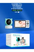 DEANB Monitörlü Tuya WiFi Bebek Kamerası 1080p Gece Görüşlü İNTERKOM Sesli Görüntülü Kablosuz IP Kamera - 8