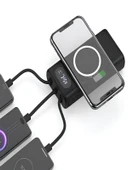 ÇELİKWORK 10000mAh PD Kablolu 22.5W Kablosuz Wireless 15W Dahili USB Micro TYPE-C iPhone Powerbank thumbnail 3