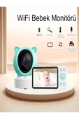 DEANB Monitörlü Tuya WiFi Bebek Kamerası 1080p Gece Görüşlü İNTERKOM Sesli Görüntülü Kablosuz IP Kamera - 5