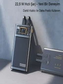 ÇELİKWORK Pw50 Lcd 22.5w Type-c & Lightning Kablolu Hızlı Iphone Şarj Aleti - 10,000mah Taşınabilir Powerbank thumbnail 6