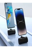 ÇELİKWORK Pw0-102 3000mah Iphone Lighting Uyumlu Powerbank Mini Elektronik Siyah Taşınabilir Güç Bankası - 5