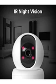 DEANB 2.4G Wİ-Fİ 2MB 1080P Full HD 360° Hareket Algılama Gece Görüş İNTERKOM Bebek Güvenlik Kamera - 7