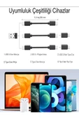 çelikwork inspiring technology Aynalı, Standlı 8-in-1 Çok Işlevli Seyahat Seti - Type-c, Usb, Micro, Lightning Port Çevirici - 3