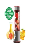 DEANB BPA İÇERMEZ TURBO Buz Kırıcı Paslanmaz 6 Çelik Bıçaklı Şarjlı 450 ml Taşınabilir Kişisel BLENDER - 6