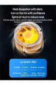 DEANB CX007 2in1 Magnet Spring Clip 15W RGB Telefon Tablet Soğutma Radyatör Fanı Cep Oyun Radyatörü - 7