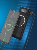 ÇELİKWORK 10000mAh PD Kablolu 22.5W Kablosuz Wireless 15W Dahili USB Micro TYPE-C iPhone Powerbank thumbnail 7