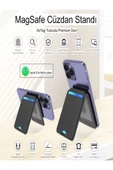 DEANB Apple Find My Uyumlu Gerçek Deri Magsafe Cüzdan – Mfi Lisanslı Akıllı Takip Özellikli Kartlık Unisex - 4