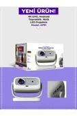 DEANB APR01 4K UHD Akıllı Taşınabilir LED Projeksiyon Cihazı Full HD 2.4+5G Wi-Fi Ev Sineması Projeksiyonu - 7