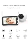 DEANB Full hd Bebek Kamerası 2.4 ghz Wireless, 360° Dönen Ptz Gece Görüş, Monitörlü Interkom Özellikli - 2