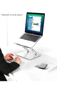 DEANB Blt032 Katlanabilir Alüminyum Karbon Alaşımlı/4-18inc Mekanizmalı Laptop&tablet&macbook Standı thumbnail 2