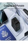 ÇELİKWORK FC-22 45W Global Seyahat Şarj Aleti - 2 USB-A, 3 TYPE-C, 1 AC Priz Adaptörü Çoğaltıcı thumbnail 4