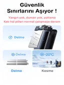 ÇELİKWORK 5in1 10000mAh 22,5w Hızlı Şarj 2USB Lighting&Type-C Kablolu Taşınabilir Şarj Powerbank thumbnail 3