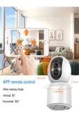 DEANB 2.4G Wİ-Fİ 2MB 1080P Full HD 360° Hareket Algılama Gece Görüş İNTERKOM Bebek Güvenlik Kamera - 5