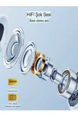 DEANB 2in1 IPX4 Su Geçirmez Çift Taraflı Wireless HD Stereo Bluetooth 5.3 Kulaklık - Bluetooth Earbuds - 4