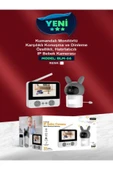 DEANB 4.3 İnç Kablosuz Monitörlü 150m Menzil 720P 2.4GHz İNTERKOM Hareket Algılayıcı IP Bebek Kamerası - 8