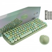 Hunter Series Mınt Xt Retro Kablosuz Klavye ve Mouse Seti - 1