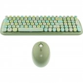 Hunter Series Mınt Xt Retro Kablosuz Klavye ve Mouse Seti - 4