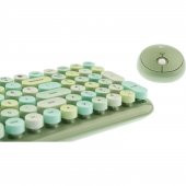 Hunter Series Mınt Xt Retro Kablosuz Klavye ve Mouse Seti - 5