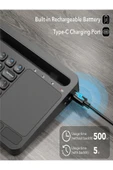 DEANB Türkçe Q, Type-c Şarjlı, Touchpad, Telefon, Tablet Standlı Bluetooth Klavye Ios/android/windows - 3
