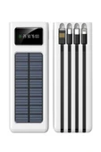 çelikwork inspiring technology 20,000mah Güneş Enerjili Powerbank - 2 Usb, Mikro, Lightning, Iphone Ve Type-c Kablolu Taşınabilir thumbnail 1