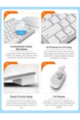 DEANB Mini IOS Android Windows Uyumlu 2.4G+BT5.2+BT3.0 Bluetooth Klavye Mouse Seti - 2