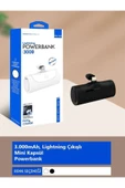 ÇELİKWORK Pw0-102 3000mah Iphone Lighting Uyumlu Powerbank Mini Elektronik Siyah Taşınabilir Güç Bankası - 7