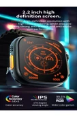 DEANB FSW27 IP68 Su Geçirmez iPhone Android Uyum GPS Süper Amoled NFC 2.04/49mm Titanyum Kasa Akıllı Saat - 6