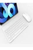 DEANB Bkb011 Mini 24x15cm Kablosuz Bluetooth Klavye & Mouse Seti - Universal Uyumlu, Taşınabilir Ve Şarjlı - 3