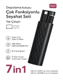 ÇELİKWORK F0H7 7 in1  Type-C, USB, Micro Lighting Port, Seyahat Seti İPhone, Android Uyumlu PC Çevirici thumbnail 6