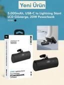 ÇELİKWORK Fp8 5000mah Lightning Iphone Uyumlu 20w Ultra Hızlı Şarj Taşınabilir Batarya Lcd Powerbank thumbnail 6
