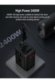 ÇELİKWORK Fc-14 20w Global Seyahat Şarj Aleti - 2 Usb-a, 1 Pd-type-c Priz Adaptörü Çoğaltıcı - 7