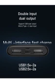 ÇELİKWORK Pw091 5000mah 2usb 1type-c Elektronik Taşınabilir Batarya Mini Powerbank Telefon Şarj Aleti - 2