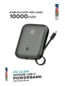 ÇELİKWORK Fp011 10000mah Pd 22.5watt Hızlı Telefon Şarj Aleti Elektronik Taşınabilir Type-c Batarya Powerbank thumbnail 1