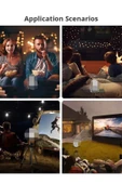 DEANB Dahili Wifi, Bluetooth, Netflx, Youtube 1280/720P 4K Full Hd Projeksiyon 11.0 Android Sinema Sistemi - 3