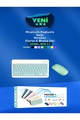 DEANB Bkb011 Mini 24x15cm Kablosuz Bluetooth Klavye & Mouse Seti - Universal Uyumlu, Taşınabilir Ve Şarjlı - 8