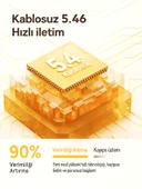 DEANB IPX4 Su geçirmez ANC - ENC Gürültü Önleyici Kablosuz Elektronik 5.4 Bluetooth Dokunmatik Kulaklık thumbnail 5