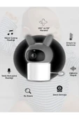 DEANB 4.3 İnç Kablosuz Monitörlü 150m Menzil 720P 2.4GHz İNTERKOM Hareket Algılayıcı IP Bebek Kamerası - 3