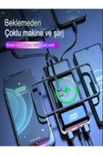 ÇELİKWORK 10000mAh PD Kablolu 22.5W Kablosuz Wireless 15W Dahili USB Micro TYPE-C iPhone Powerbank - 4