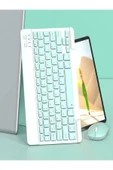 DEANB Bkb011 Mini 24x15cm Kablosuz Bluetooth Klavye & Mouse Seti - Universal Uyumlu, Taşınabilir Ve Şarjlı - 5
