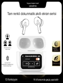 DEANB Dokunmatik Ekran GPS Airbuds 4K ANC ENC Bluetooth Kulakiçi LCD Ekranlı Wireless Kulaklık thumbnail 5