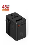 ÇELİKWORK FC-22 45W Global Seyahat Şarj Aleti - 2 USB-A, 3 TYPE-C, 1 AC Priz Adaptörü Çoğaltıcı thumbnail 1