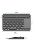 DEANB Türkçe Q, Type-c Şarjlı, Touchpad, Telefon, Tablet Standlı Bluetooth Klavye Ios/android/windows - 2