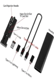 ÇELİKWORK F0H7 7 in1  Type-C, USB, Micro Lighting Port, Seyahat Seti İPhone, Android Uyumlu PC Çevirici - 3