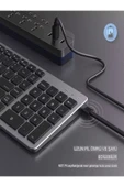DEANB Sessiz Şarjlı İOS/ANDROİD/WİNDOWS Uyumlu Bluetooth 2.4G Kablosuz Klavye Mouse Seti - 3