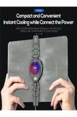 DEANB DL-5 Tablet Telefon Soğutucu Sessiz 7500rpm Lcd Gösterge RGB Işık Radyatör 2,2/12,9inch thumbnail 3