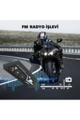 ÇELİKWORK Bt22 Hıfı 5.0 Edr Su Geçirmez Kablosuz Interkom Desteği Motosiklet Kask Kulaklığı Motorcu Kulaklığı - 3